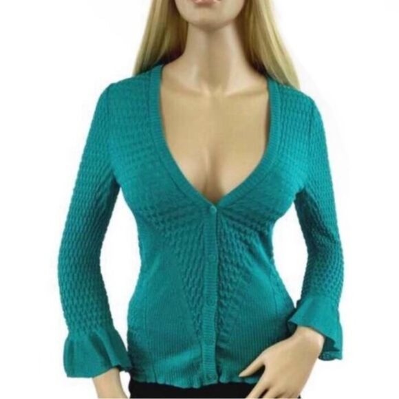 Vintage Missoni Bell Sleeve V-Neck Button Front Top - Picture 6 of 7